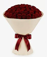 Букет 101 Бордовая роза Блэк Бакарра в Кадоме