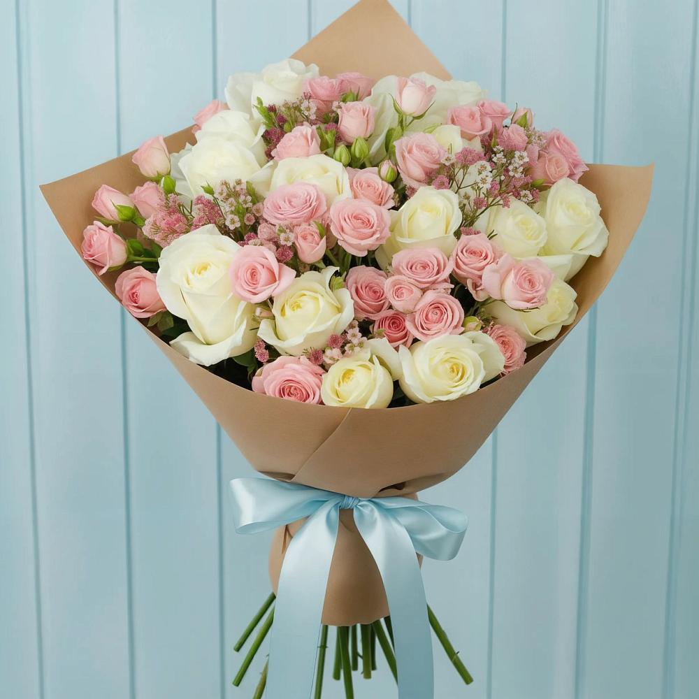 Букет цветов из: Розы в Кадоме