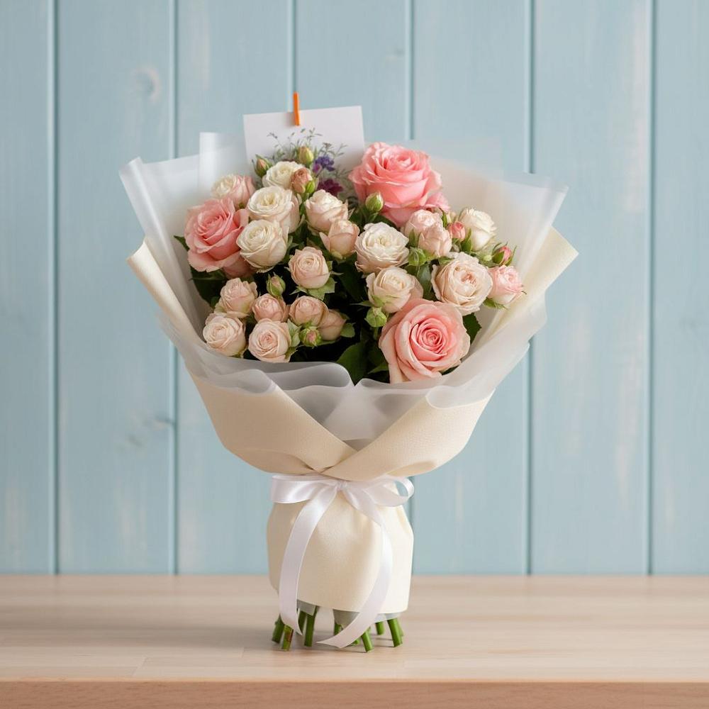 Букет цветов из: Розы в Кадоме