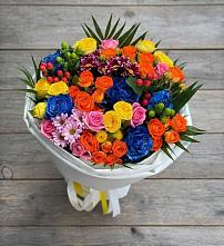 Букет цветов из:  Розы и Хризантемы в Кадоме