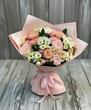 Букет цветов из:  Гвоздики, Розы и Хризантемы в Кадоме