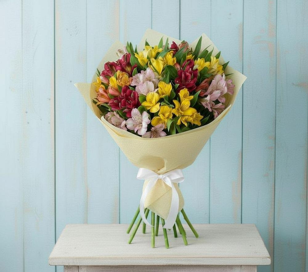 Букет цветов из: Альстромерии в Кадоме