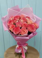 Букет 15 Розовых роз Равель в Кадоме
